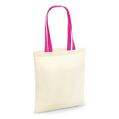 Picture of Screen Printed Contrast Handle Tote Bags