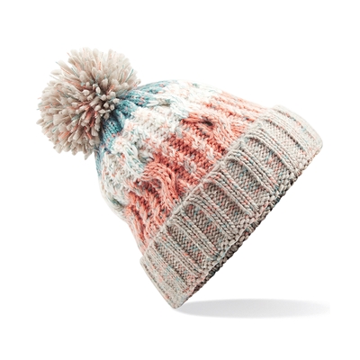 Picture of Beechfield Corkscrew Pom Pom Chunky Beanies