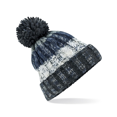 Picture of Beechfield Corkscrew Pom Pom Chunky Beanies