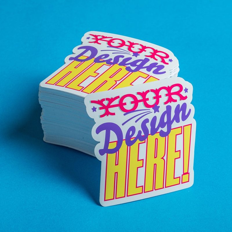 Show details for DEAL! 250 x 10cm Custom Shaped Vinyl Stickers