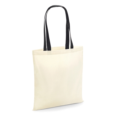 Picture of Screen Printed Contrast Handle Tote Bags