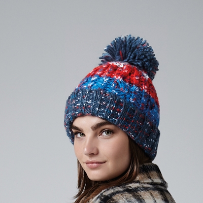 Picture of Beechfield Corkscrew Pom Pom Chunky Beanies