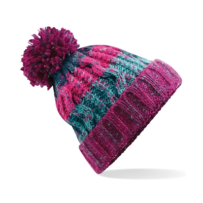 Picture of Beechfield Corkscrew Pom Pom Chunky Beanies