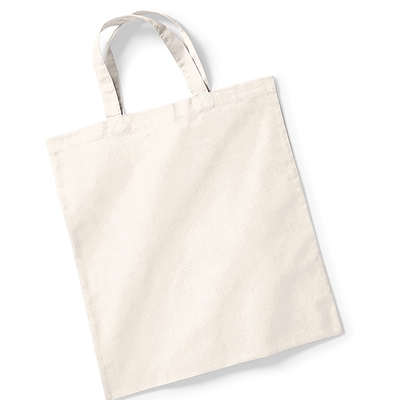 Picture of Screen Printed Short Handle Tote Bags