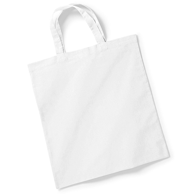 Picture of Screen Printed Short Handle Tote Bags