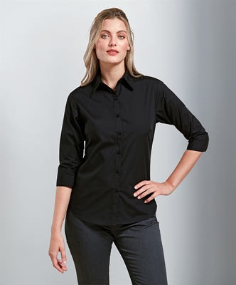 Picture of Premier Women's 3/4 Sleeve Poplin Blouse