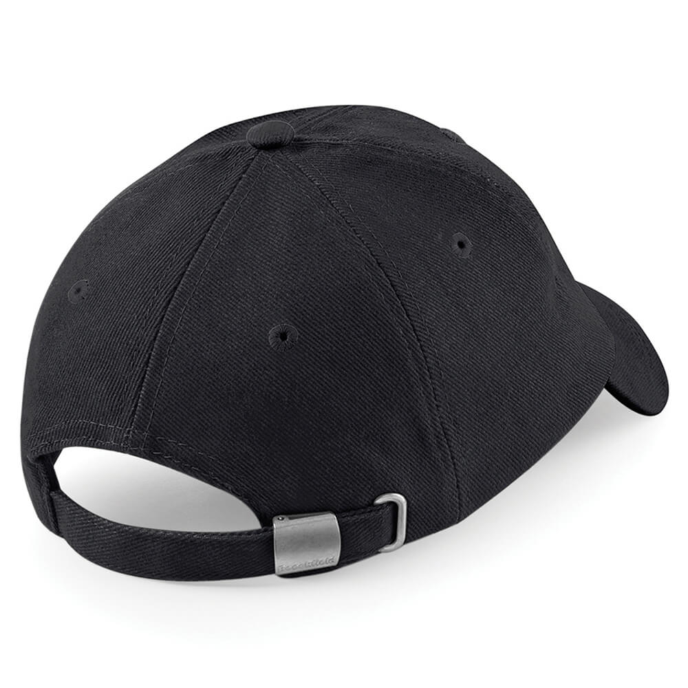 Image of the back of a black cap BC057