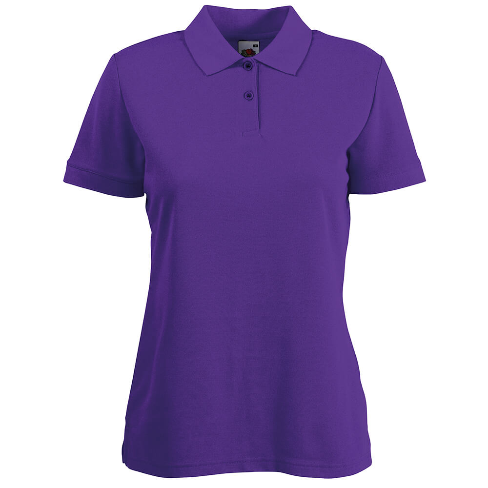 Purple ladies polo shirt